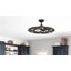  Ventilateur de plafond d'intérieur 12 po avec ampoule DEL Clairene-2105944936
