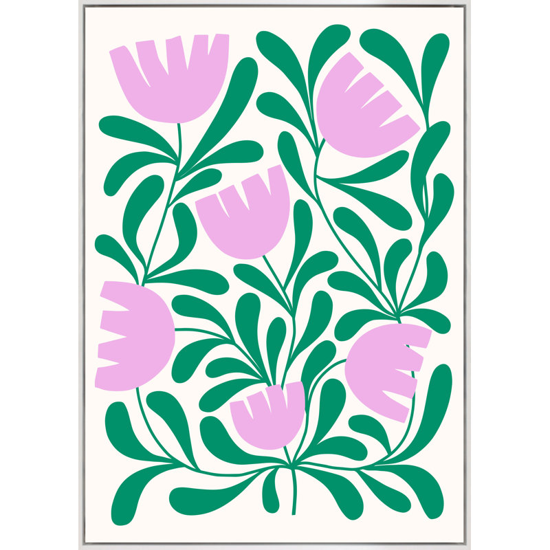Secret Garden Print, White Framed, 51" H x 36" W