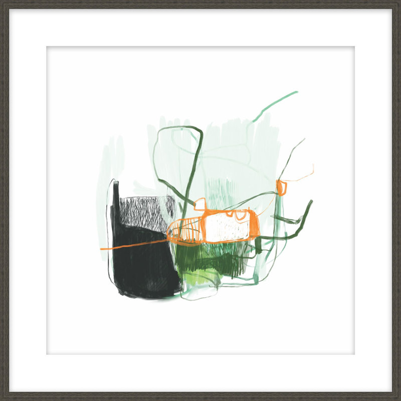 Squid Ink Orange Zest 1 Print, 31.54" H x 31.54" W