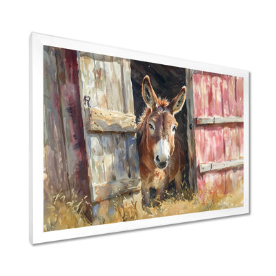 «Donkey Portrait of the Gentle Traveller I - Donkey Large», art mural
