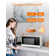 COMMERCIAL CHEF 1.1 Cu Ft Microwave with 10 Power Levels, Small Microwave with Push Button