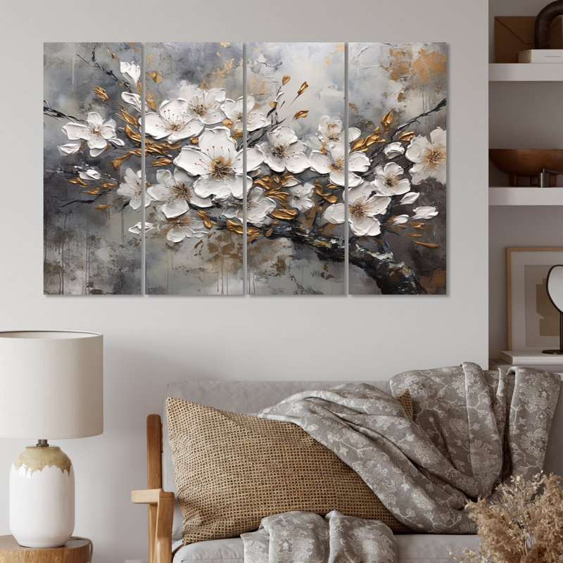 " Cherry Blossum Harmony I " 4 - Pieces