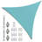 Colourtree Triangle Sun Shade Sail with Installation Hardware Kit-58148946-91533379