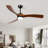 3-blade solid wood ceiling fan light-1871815073