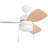 Ocean Breeze 30" 3 Blades LED Ceiling Fan with Light Kit Included-1269915024
