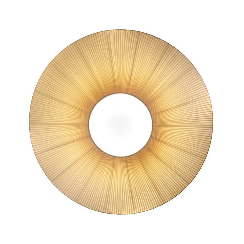 Siam 8-Light 78.7" Flush Mount, 6, 24" H x 47.24" W x 47.24" D, Cream Translucent Ribbon