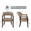 Chaises de salle à manger pivotantes et capitonnées avec roulettes et accoudoirs-105846494-130021428-105846496
