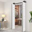 Portes de grange doubles en panneaux de fibres à densité moyenne composites avec ensemble de quincaillerie d'installation-86925209-87327907
