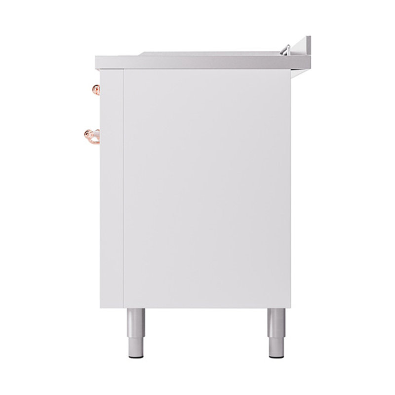 Cuisinière ILVE Nostalgie II Série 60 po à double combustible avec 7 brûleurs scellés, plaque de cuisson, table française (gaz naturel, porte pleine)