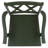 Yelena Double X-Back Arm Chair-1833408322