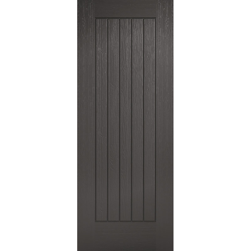 Norfolk Composite Patio Doors, 198.1cm H x 76.2cm W x 3.5cm D, Charcoal Grey