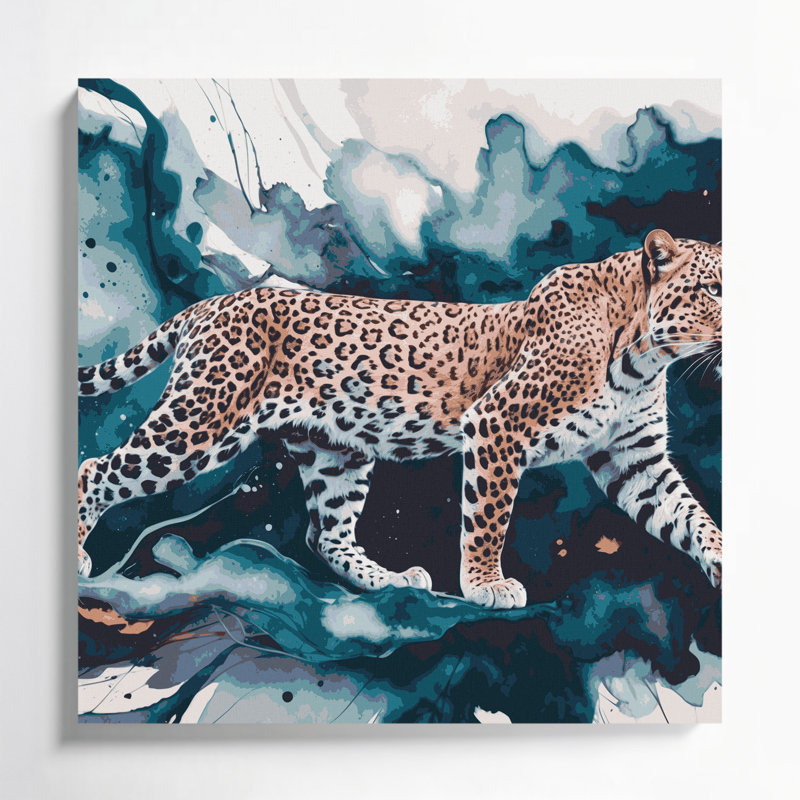 Art mural sur toile Big Cats, H 16 po x l 16 po