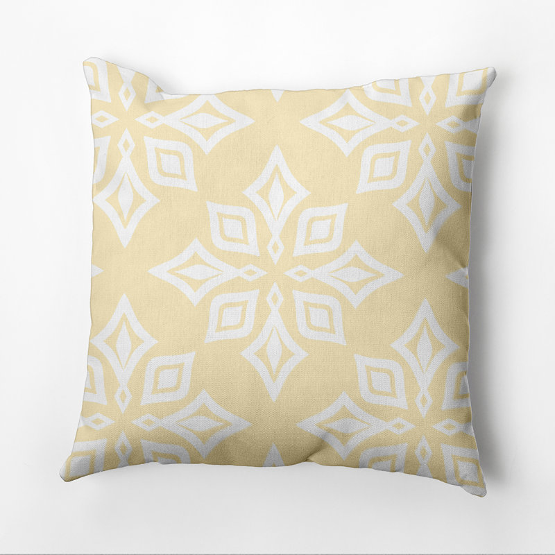 Housse et insert de coussin de plage Beach, Jaune, 16 po x 16 po