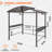 Pavillon de jardin en acier pour barbecue l 8 pi. x P 5 pi.