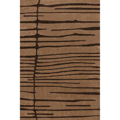 Parsa Striped Wool Area Rug