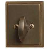 Rectangular Single Sided Deadbolt For 1-3/8" To 2-3/8" Door With Radius Latch Strike Unlacquered Brass Finish
