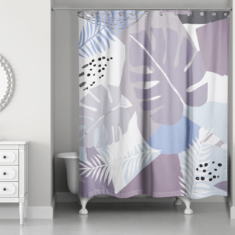 Rideau de douche Perine, Mauve