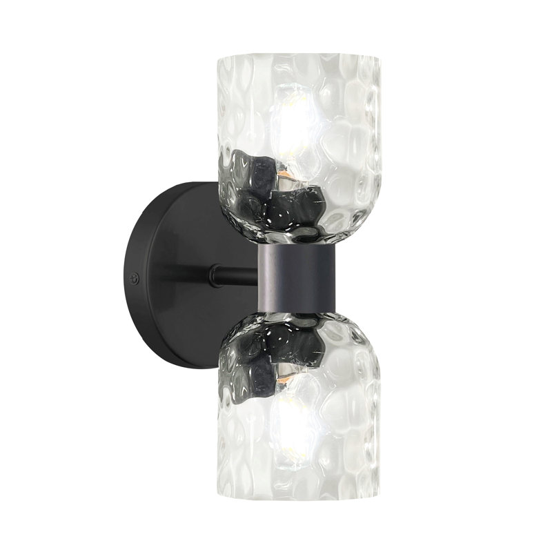 Éclairage pour meuble-lavabo 2 lumières Griffith, Noir mat