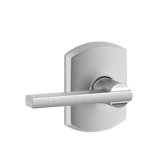 Latitude Lever with Greenwich Trim Hall and Closet Lock