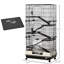 Cage pour petits animaux avec roulettes, cage à lapin portable à 6 niveaux-817455103
