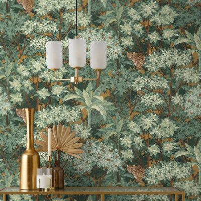 Kamali Moss Leopard Trees Wallpaper