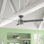 Ventilateur de plafond 52 pouces à 3 pales standard avec chaîne de traction Cassius