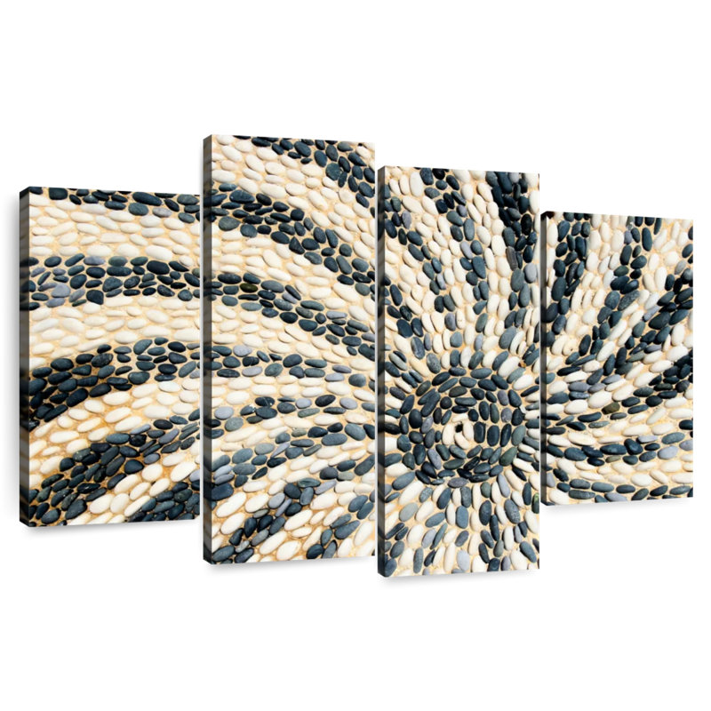 Avery Sun Pebble Mosaic, 48" H x 75" W
