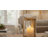 Modern Aluminum and Glass Pillar Holder with Sculpted Organic Frame and Handcrafted Textural Detail for Contemporary Decor-225781070