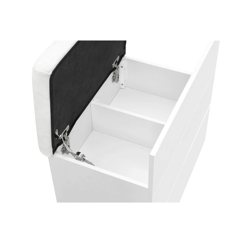Ensemble de coiffeuse avec tabouret, Blanc