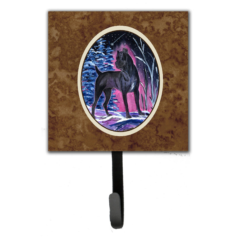 Porte-laisse corso et crochet mural starry night canne