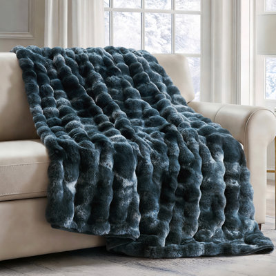 Ridgeline Faux Fur Throw Blanket
