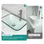 Lavabo vasque de salle de bain rectangulaire au-dessus du comptoir