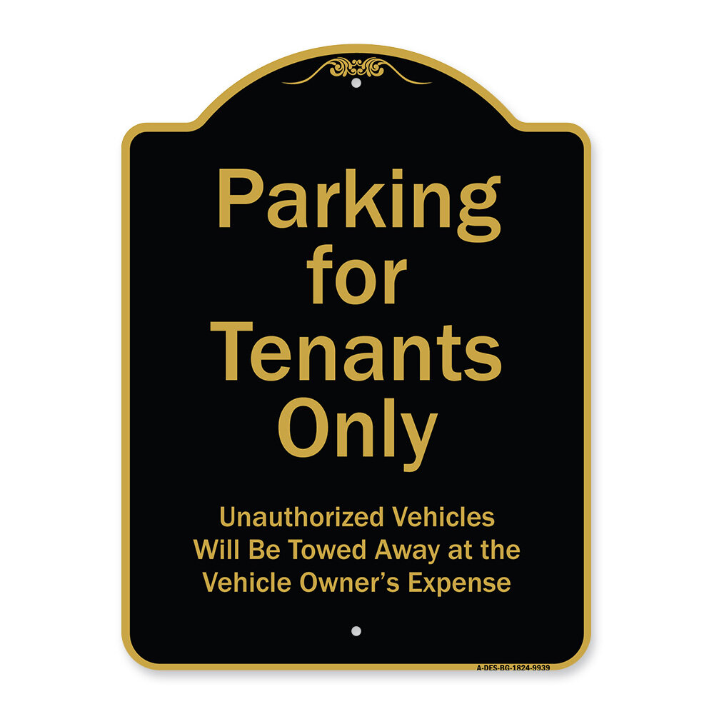 Signmission Designer Series Sign - Parking For Tenants Only ...