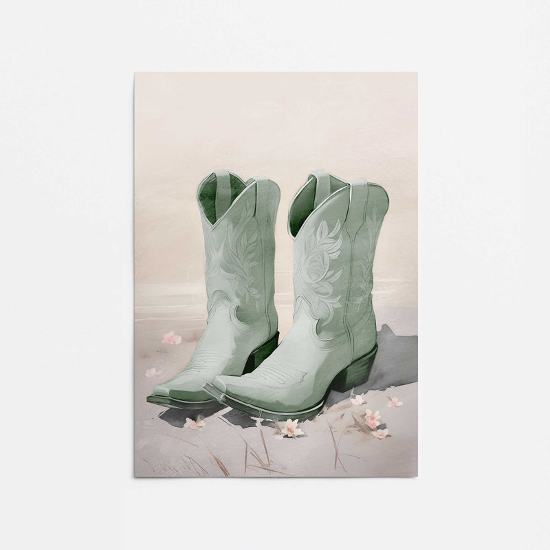 «Cowboy Essentials in Green I Rolled Print», H 36 po x l 24 po
