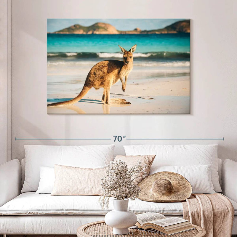 Brampt Beach Kangaroo, 32" H x 48" W