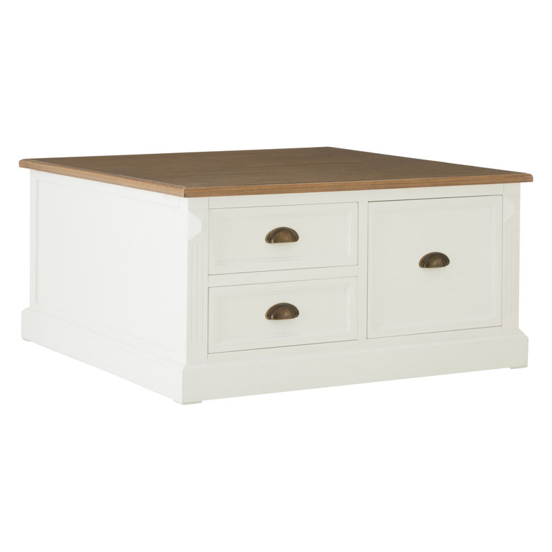 Scofield Solid Coffee Table with Storage