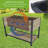 45"  Iron-wood combined growing beds with feet and storage racks. Suitable for various places such as gardens, backyards, terraces, balconies