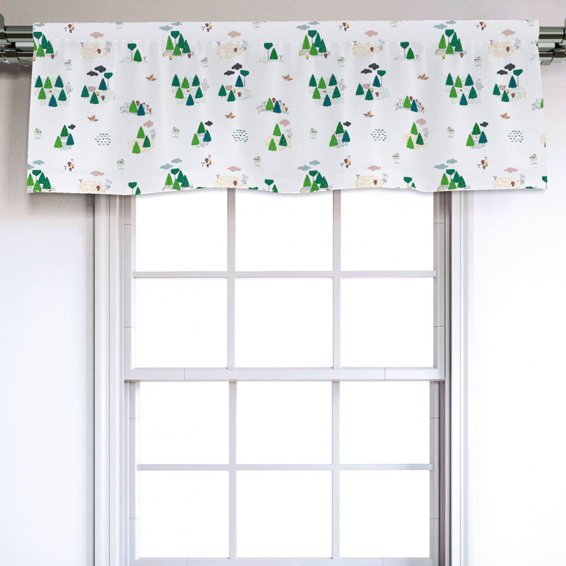 Sateen Ruffled Window Valance