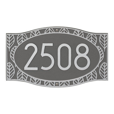 Frond Neohaus 1-Line Personalized Wall Address Plaque