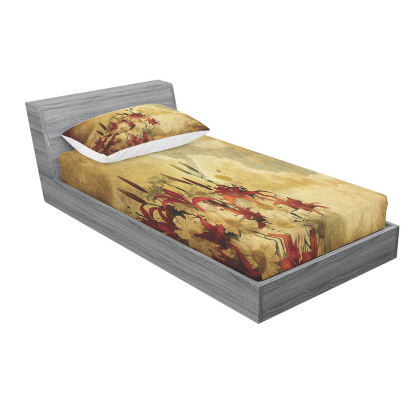 Microfiber Sheet Set, Twin Sheet Set with Fitted Sheet