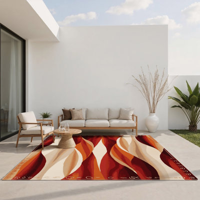 Tapis intérieur et extérieur Scarlet Winds