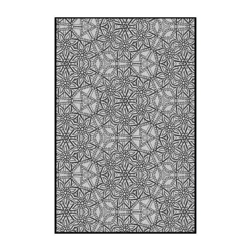 Floral Indoor Rug, Rectangle 3' x 5'