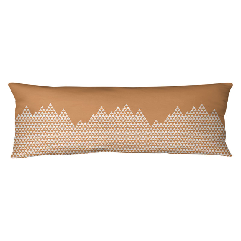 Coussin lombaire mountain, Bourre en polyester, Orange, Molleton moelleux