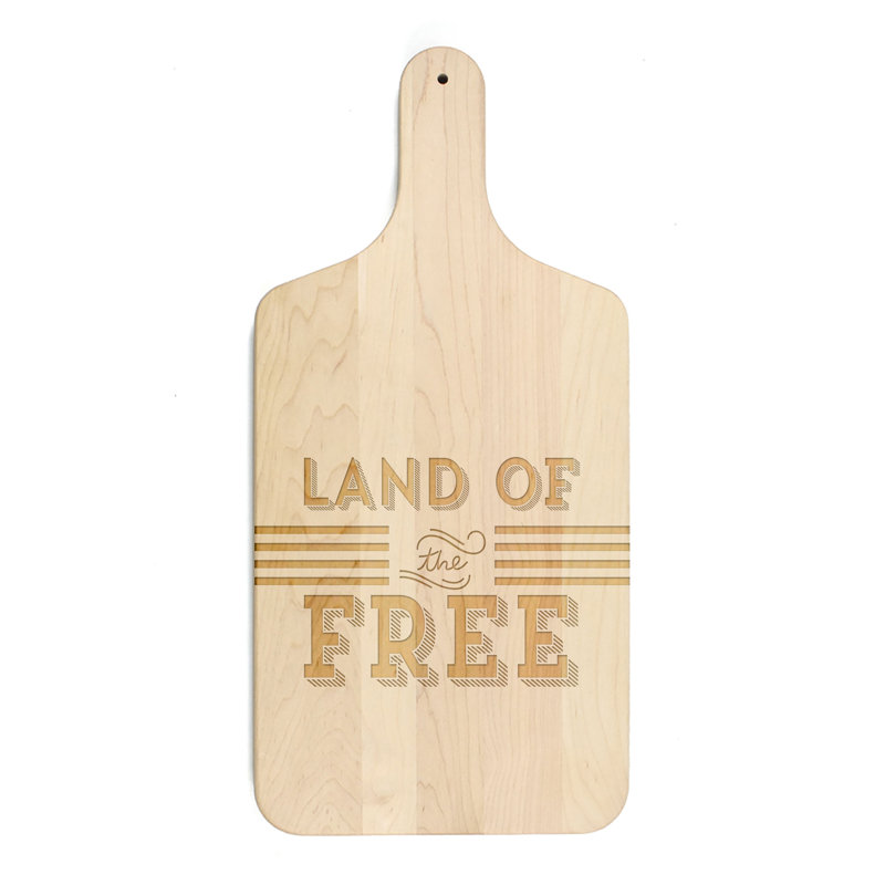 Land of the Free Stripe Cutting Board