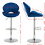 Tabourets de bar - Tabourets réglables avec dossier et repose-pieds, chaises de bar à hauteur de comptoir