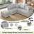 Jiaruo 82.6 Upholstered Storage Sectional With USB ports-1508860648