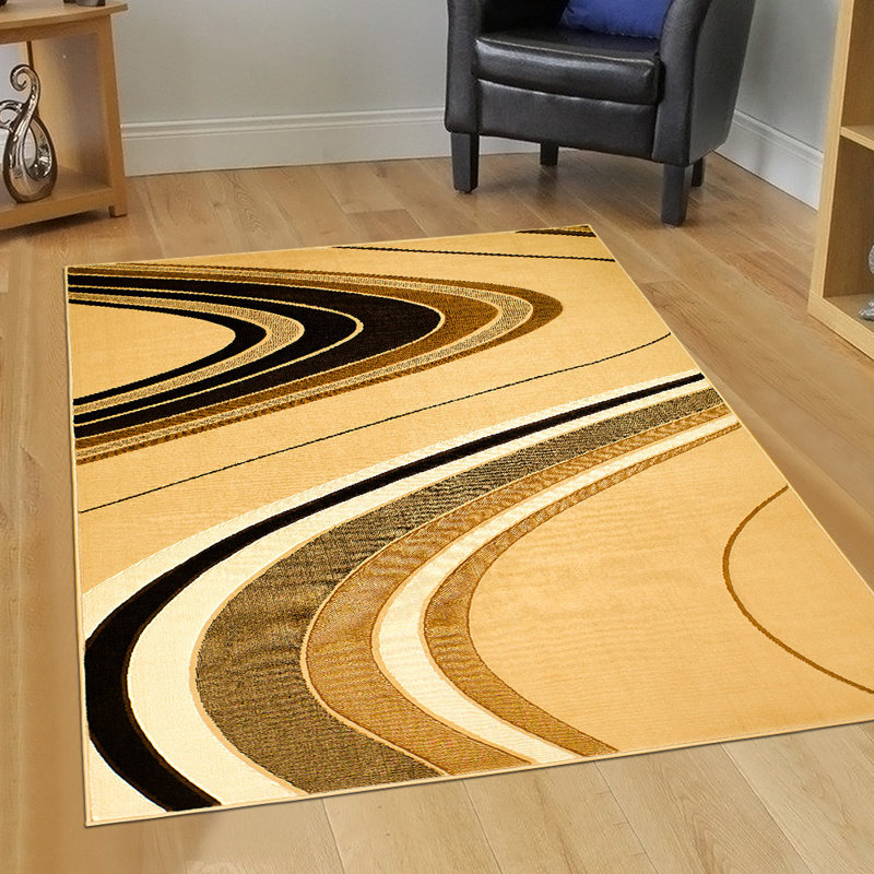 Abstract Indoor Rug, Rectangle 7'10" x 10'2"