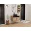 Meuble-lavabo de 30 po avec lavabo d'art en céramique et support de rangement, 2 portes à fermeture douce, conception à fixation flottante, contreplaqué (emballage KD)-125515163