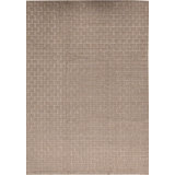 Cotton Geometric Area Rug in Brown