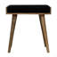 Repose-pieds noir en velours-682926998